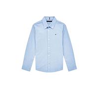 Tommy Hilfiger Bambino Camicia Oxford Elasticizzata, Blu (Calm Blue), 14 Anni