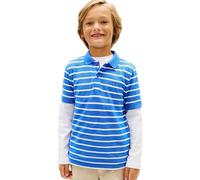Tommy Hilfiger Polo da Bambino Bandiera SS KB0KB09103 Polo Blu (Empire Blue Stripe), 6 Anni