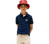 Tommy Hilfiger Bambino Maglietta Polo Maniche Corte Wavy Flag Ithica Regular Fit, Blu (Dark Night Navy), 10 Anni