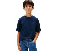 Tommy Hilfiger Bambino T-Shirt Maniche Corte Essential Archive in Cotone, Blu (Dark Blue), 4 Anni