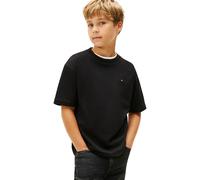 Tommy Hilfiger Bambino T-Shirt Maniche Corte Essential Archive in Cotone, Nero (Black), 5 Anni