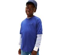 Tommy Hilfiger Essential Archive Fit Tee SS Kb0kb09646 Altre Camicette, Blu (Majesty Blue), 4 Anni per Bambini, Blu (Majesty Blue), 4 Anni