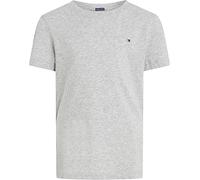Tommy Hilfiger Bambino T-Shirt Maniche Corte Scollo Rotondo, Grigio (Grey Heather), 3 Anni