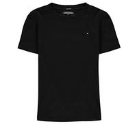 Tommy Hilfiger Bambino T-Shirt Maniche Corte Scollo Rotondo, Nero (Meteorite), 10 Anni