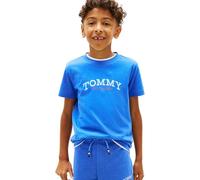 Tommy Hilfiger Bambino T-Shirt Maniche Monogram Graphic in Cotone, Blu (Empire Blue), 16 Anni