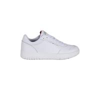 Tommy Hilfiger Uomo Sneakers Court Basket Core Eleganti, Bianco (White), 44 EU