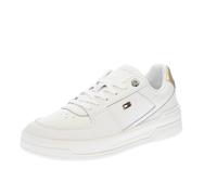 Tommy Hilfiger Basket Gold Essential - Sneakers In Pelle Beige - Donna Scarpe