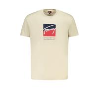 Tommy Hilfiger Beige Cotton Men T-Shirt - M