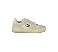 Tommy Hilfiger Beige Leather Men Sneaker - EU43/US10
