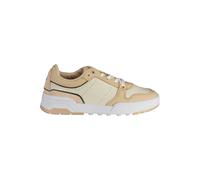 Tommy Hilfiger Beige Leather Women Sneaker - EU41/US11