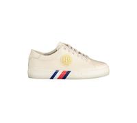 Tommy Hilfiger Beige Leather Women Sneaker - EU41/US11