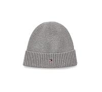Tommy Hilfiger Berretto da Uomo Pima Cotton, Mid Grey Heather, Taglia Unica