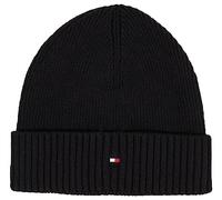 Tommy Hilfiger Berretto in Maglia Uomo Essential Berretto Invernale, Multicolore (Black), Taglia Unica