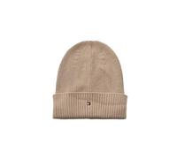 Tommy Hilfiger Berretto Unisex per Bambini con Bandiera a Coste AU0AU02006, Marrone, S-M, Marrone (Latte maltato), S