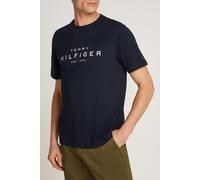 Tommy Hilfiger Uomo T-shirt Maniche Corte Big Regular Fit, Blu (Desert Sky), S