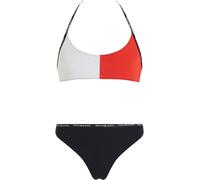 Tommy Hilfiger Bikini Allacciatura sul Collo Bambina Set Bikini, Blu (Desert Sky), 8-10 Anni