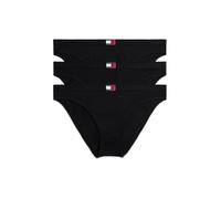 Tommy Hilfiger Bikini da Donna, Confezione da 3 (Misure Esterne) UW0UW06141, Giallo (Nero/Nero/Nero), XS