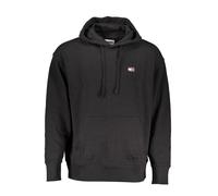 Tommy Hilfiger Black Cotton Men Sweater Hoodie - M