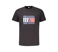 Tommy Hilfiger Black Cotton Men T-Shirt - S