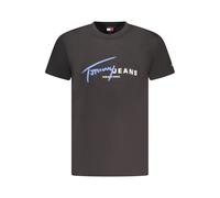 Tommy Hilfiger Black Cotton Men T-Shirt - S