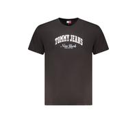 Tommy Hilfiger Black Cotton Men's T-Shirt - XL
