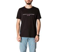 Tommy Hilfiger Black Cotton T-Shirt - IT54 | XXL