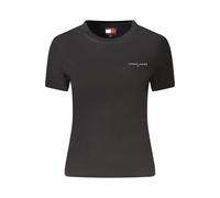 Tommy Hilfiger Black Cotton Women T-Shirt - M