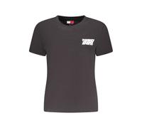 Tommy Hilfiger Black Cotton Women's T-Shirt - S