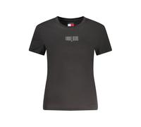 Tommy Hilfiger Black Cotton Women's T-Shirt - XL