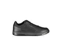 Tommy Hilfiger Black Leather Men Sneaker - EU40/US7