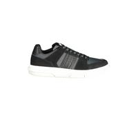 Tommy Hilfiger Black Leather Men Sneaker - EU43/US10