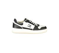 Tommy Hilfiger Black Leather Men Sneaker - EU46