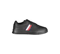 Tommy Hilfiger Black Leather Men's Sneaker - EU45/US12