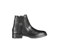 Tommy Hilfiger Black Leather Women Boot - EU36/US6