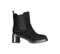 Tommy Hilfiger Black Leather Women Boot - EU41/US11