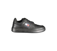 Tommy Hilfiger Black Leather Women Sneaker - EU36/US6