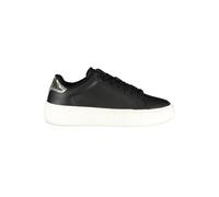 Tommy Hilfiger Black Leather Women Sneaker - EU36/US6