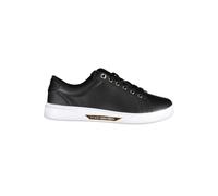 Tommy Hilfiger Black Leather Women Sneaker - EU38/US8