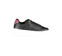 Tommy Hilfiger Black Leather Women Sneaker - EU40/US10