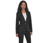 Tommy Hilfiger Blazer One Button da Donna, Nero, 10, Nero, 10