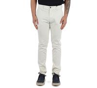 Tommy Hilfiger Bleecker Printed Structure Chino Mw0mw37714, Pantaloni Chino Uomo, Bianco (Ivory Silk), 34W / 32L