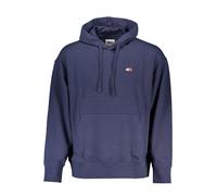 Tommy Hilfiger Blue Cotton Men Sweater with Hood - S