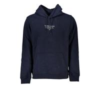 Tommy Hilfiger Blue Cotton Men Sweater with Hood - XXL
