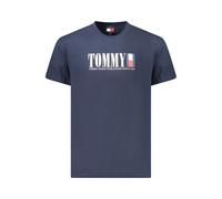 Tommy Hilfiger Blue Cotton Men T-Shirt - L