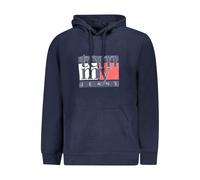 Tommy Hilfiger Blue Cotton Men's Hoodie - XL