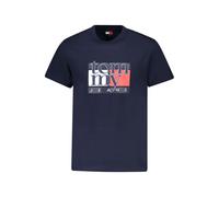 Tommy Hilfiger Blue Cotton Men's T-Shirt - XL