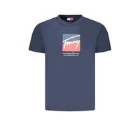 Tommy Hilfiger Blue Cotton Men's T-Shirt - XXL
