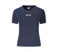 Tommy Hilfiger Blue Cotton Women's T-Shirt - L