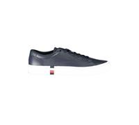 Tommy Hilfiger Blue Leather Men Sneaker - EU45/US12