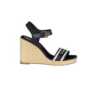 Tommy Hilfiger Blue Leather Women's Wedge Sandal - EU41/US11